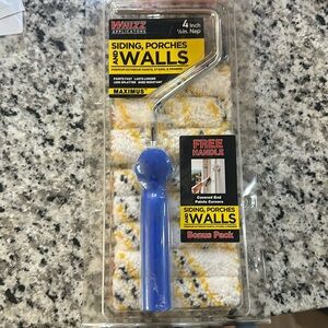 NWT 4 in 1/2 in nap paint roller